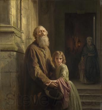 Josephus Laurentius Dyckmans The Blind Beggar Germany oil painting art